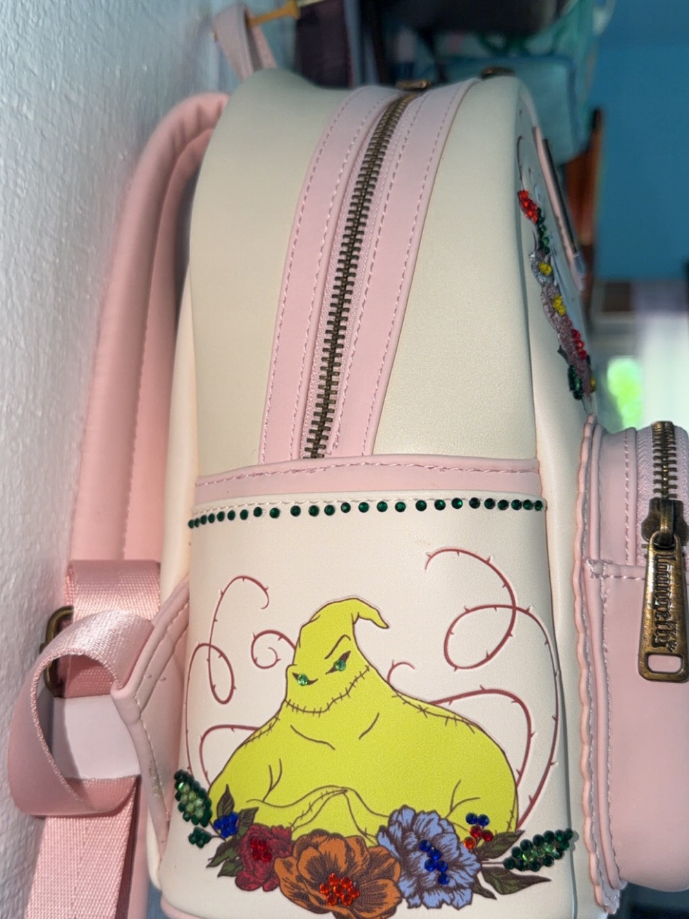 The Nightmare Before Christmas Sally & Jack Pink Mini Backpack - Picture 4 of 7